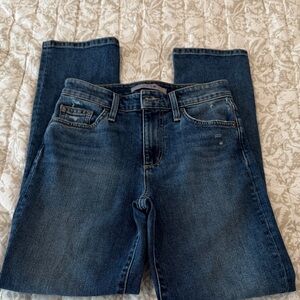 JOE's Mid rise Straight Leg Distressed Knee Jeans size 24 - Like New